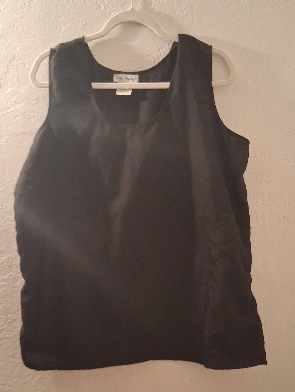 Ulla Popken Black Scoop Neck Sleeveless Tank